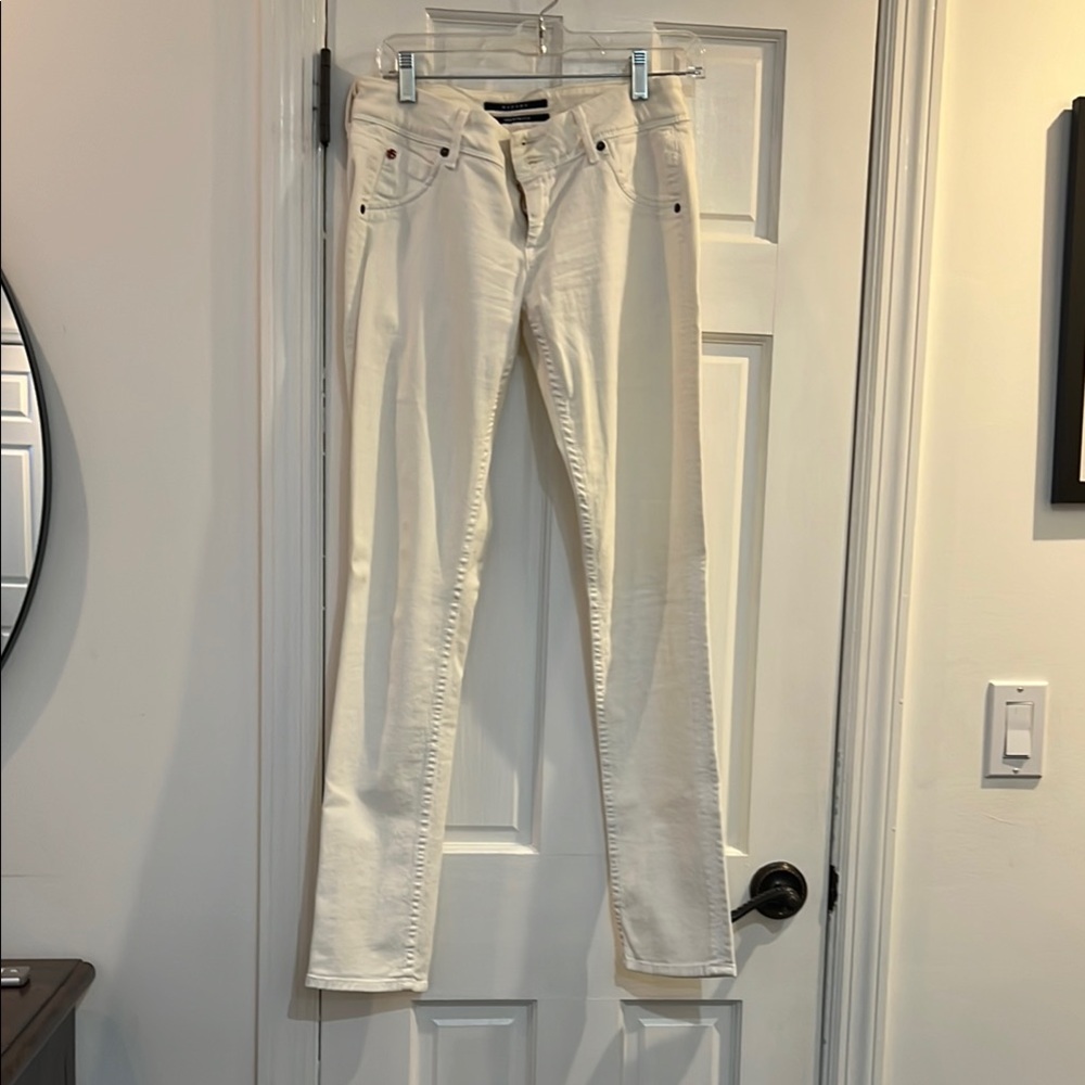 Hudson Jeans white Straight Leg Denim